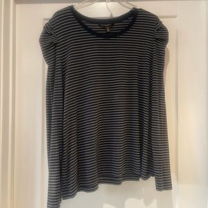 Banana republic navy striped XL shirt